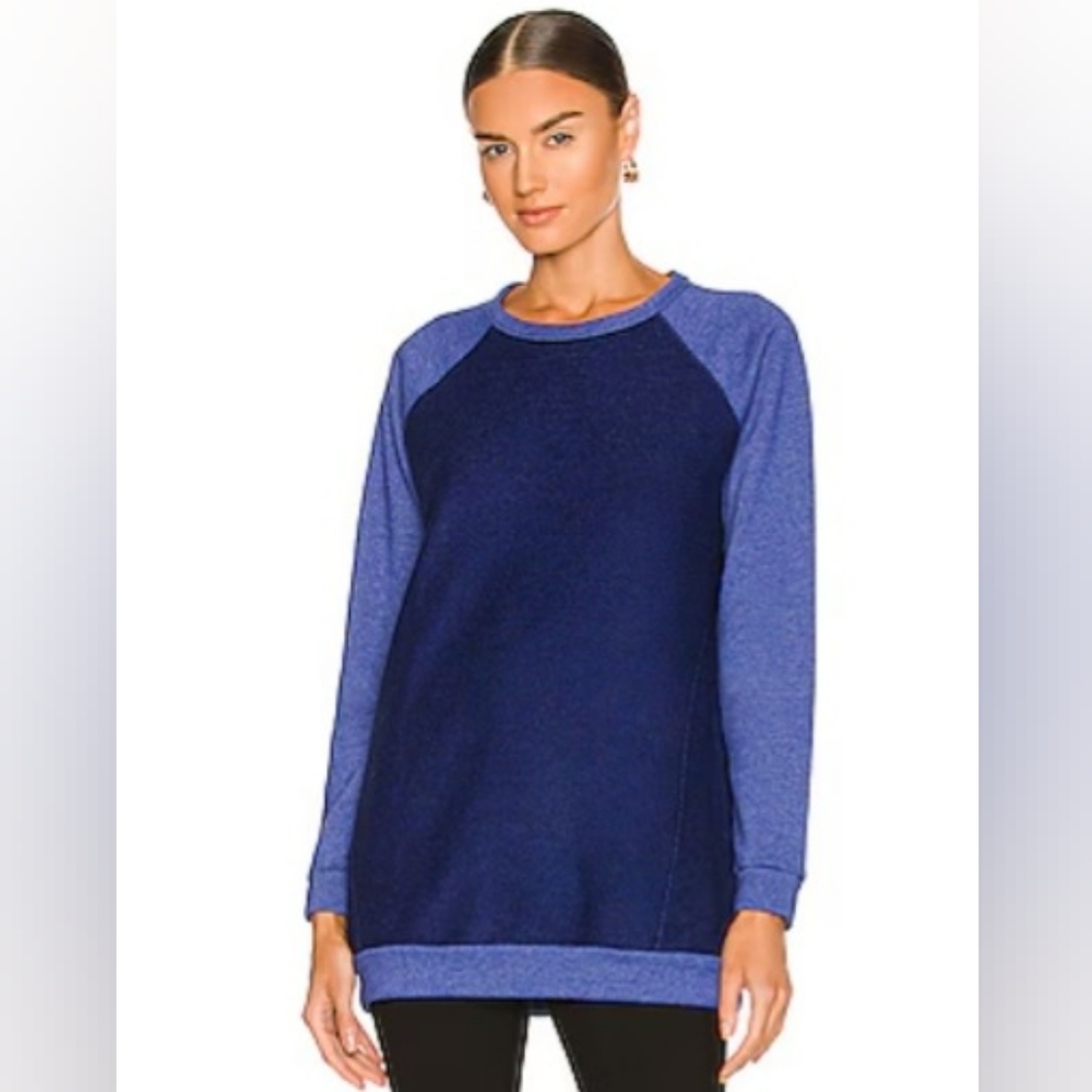 BOBI Los Angeles, Raglan Sweatshirt in Royale, Size Medium, NWT